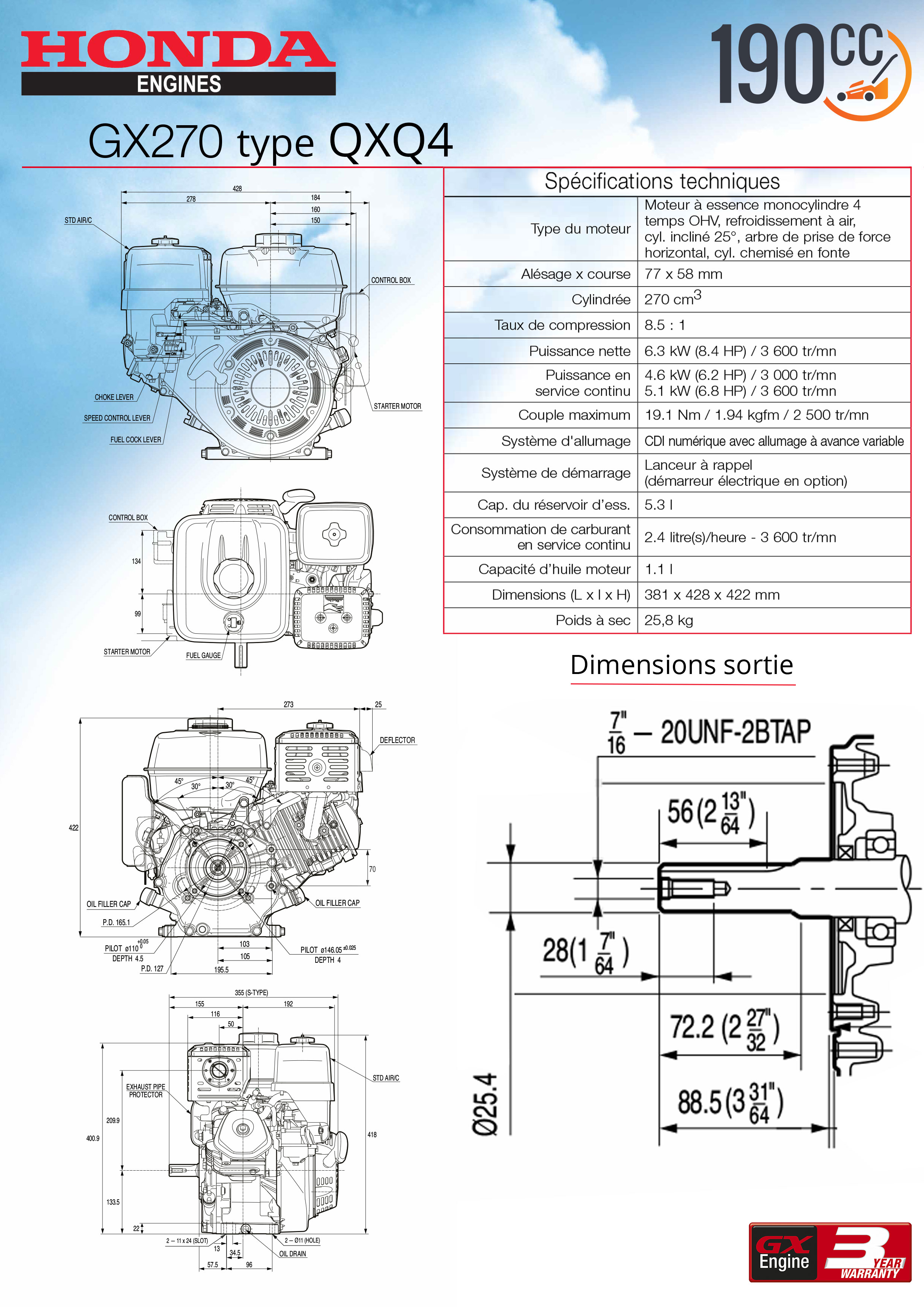 Honda gx270 инструкция